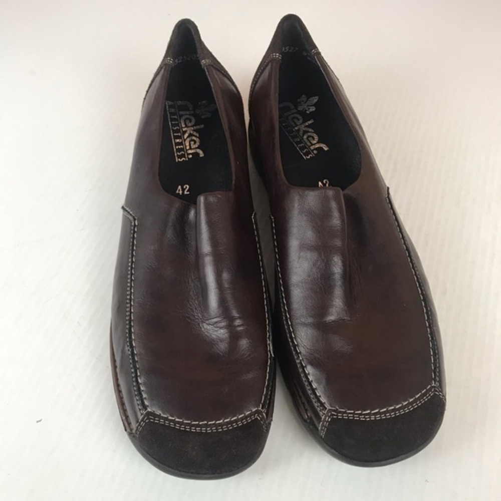 Rieker Brown Suede Leather Slip-On Size 42